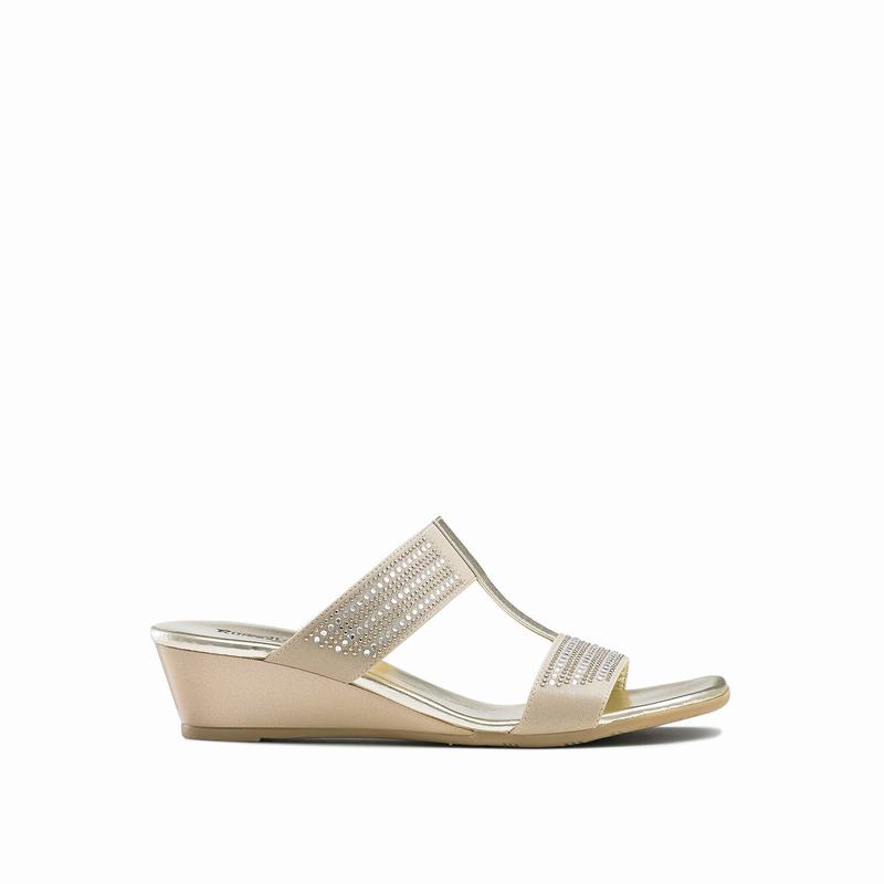 Russell & Bromley Stella Embellished Mules Women's Metallic [EGD5052NY]